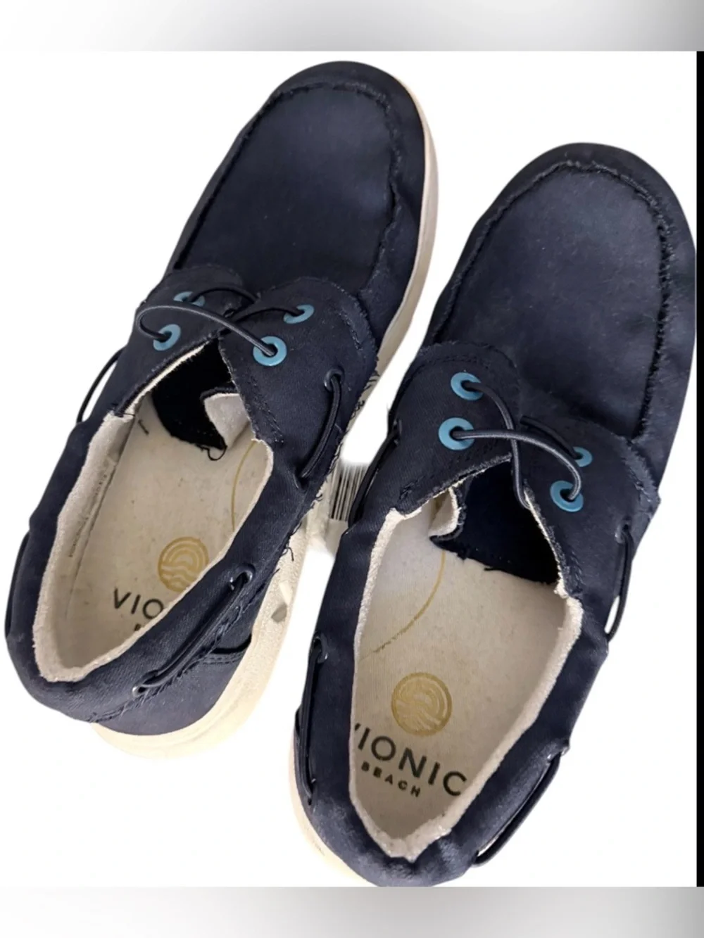 Vionic Beach Mens Navy Blue‎ Skipper Slip On Casual Comfort Shoes Size 10